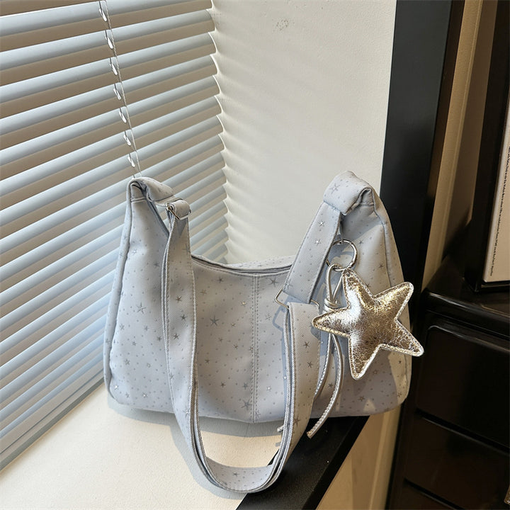 Damen Hobo-Tasche mit funkelndem Sternenmotiv und gepolstertem Tragegriff Nord Taschen