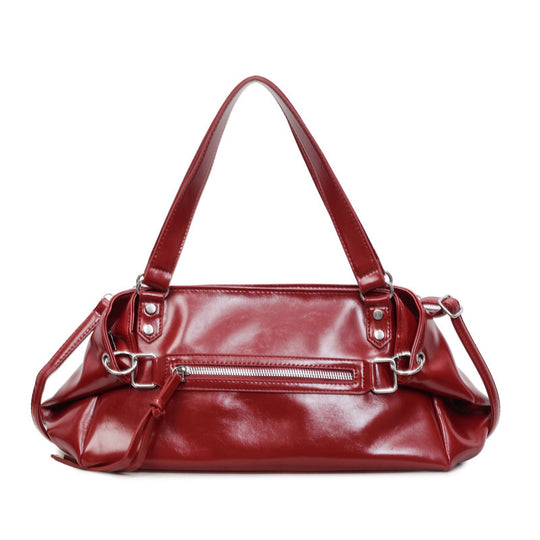 Damen elegante Handtasche mit praktischen Reißverschlusstaschen Nord Taschen