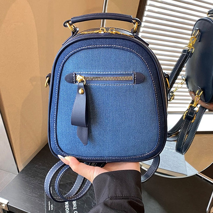 Damen Mini-Rucksack-Tasche mit elegantem Denim-Design Nord Taschen