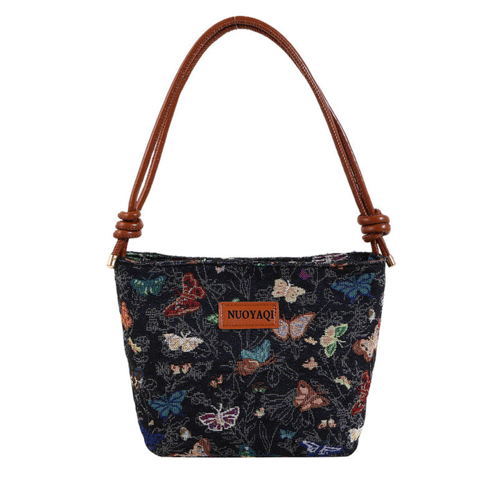Damen Umhängetasche mit buntem Schmetterlingsdesign Nord Taschen