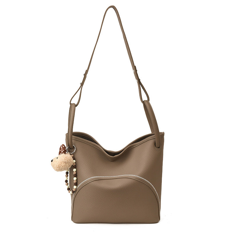Damen Shopper Tasche mit stilvollem Design und niedlichem Anhänger Nord Taschen