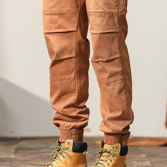 Herren Cargo-Joggerhose mit Tunnelzug, elastischen Bündchen und verstärkten Kniepartien Nord Taschen