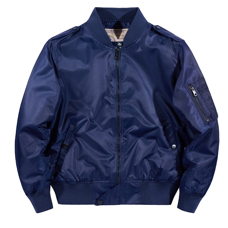 Herren Wind- und Wasserabweisende Nylon-Bomberjacke mit Rippbündchen und Ärmeltasche Nord Taschen