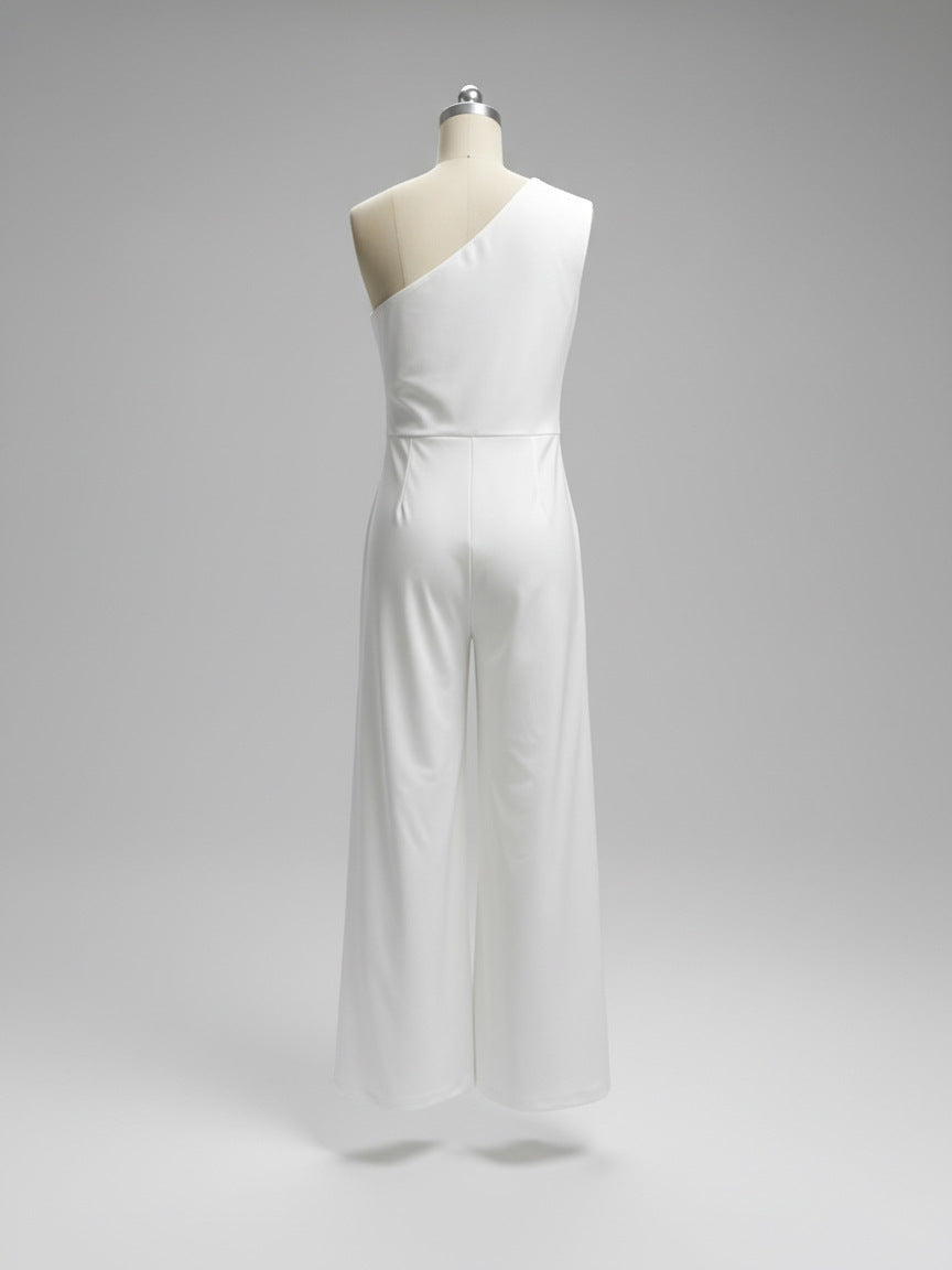 Eleganter Overall Damen Rundhals