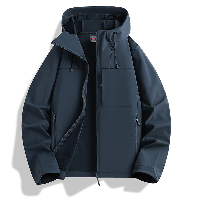 Damen Leichte wasserdichte Kapuzenjacke mit atmungsaktiver Beschichtung, Reißverschlusstaschen und verstellbaren Bündchen Nord Taschen