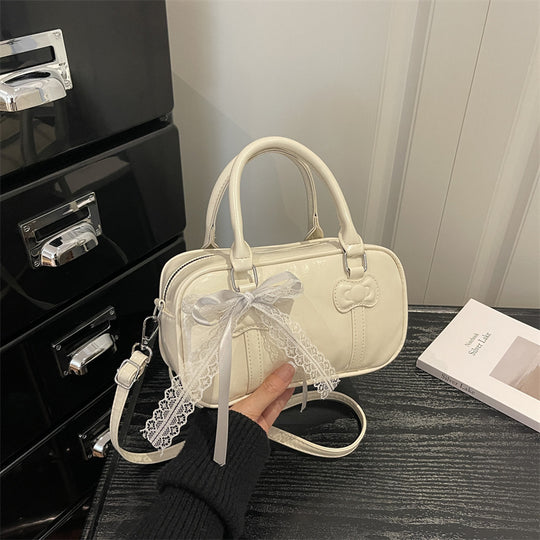 Damen elegante Umhängetasche mit Schleifenakzent Nord Taschen