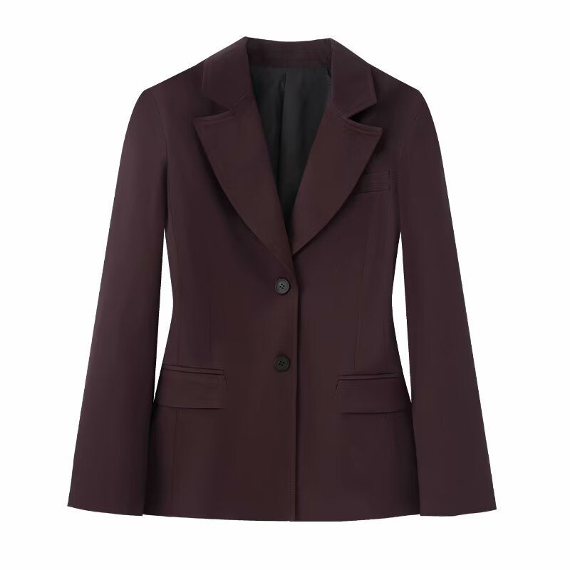 Damen 50+ taillierter Zweiknopf‑Blazer mit Reverskragen, Pattentaschen und Gehschlitz Nord Taschen