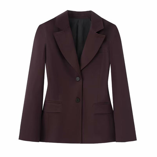 Damen 50+ taillierter Zweiknopf‑Blazer mit Reverskragen, Pattentaschen und Gehschlitz Nord Taschen