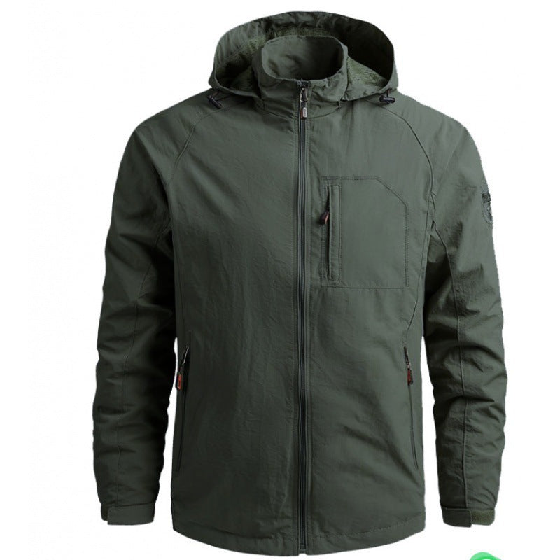 Herren Leichte Outdoor-Jacke mit hohem Kragen und praktischen Taschen Nord Taschen