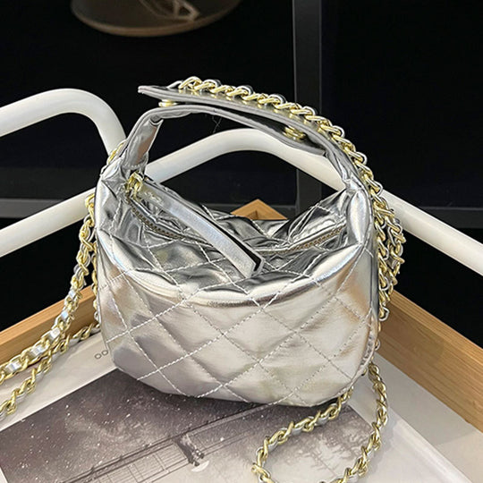 Damen modische Hobo-Tasche mit verstellbarem Schulterriemen und stilvoller Steppung Nord Taschen