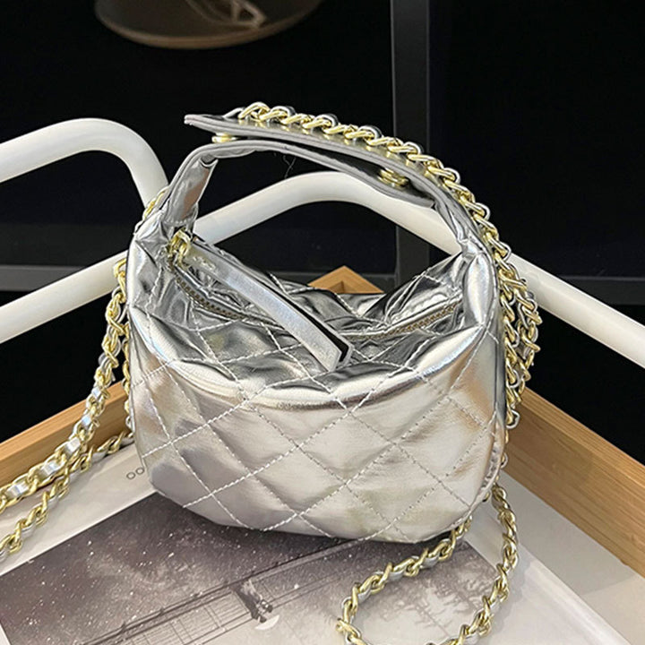 Damen modische Hobo-Tasche mit verstellbarem Schulterriemen und stilvoller Steppung Nord Taschen
