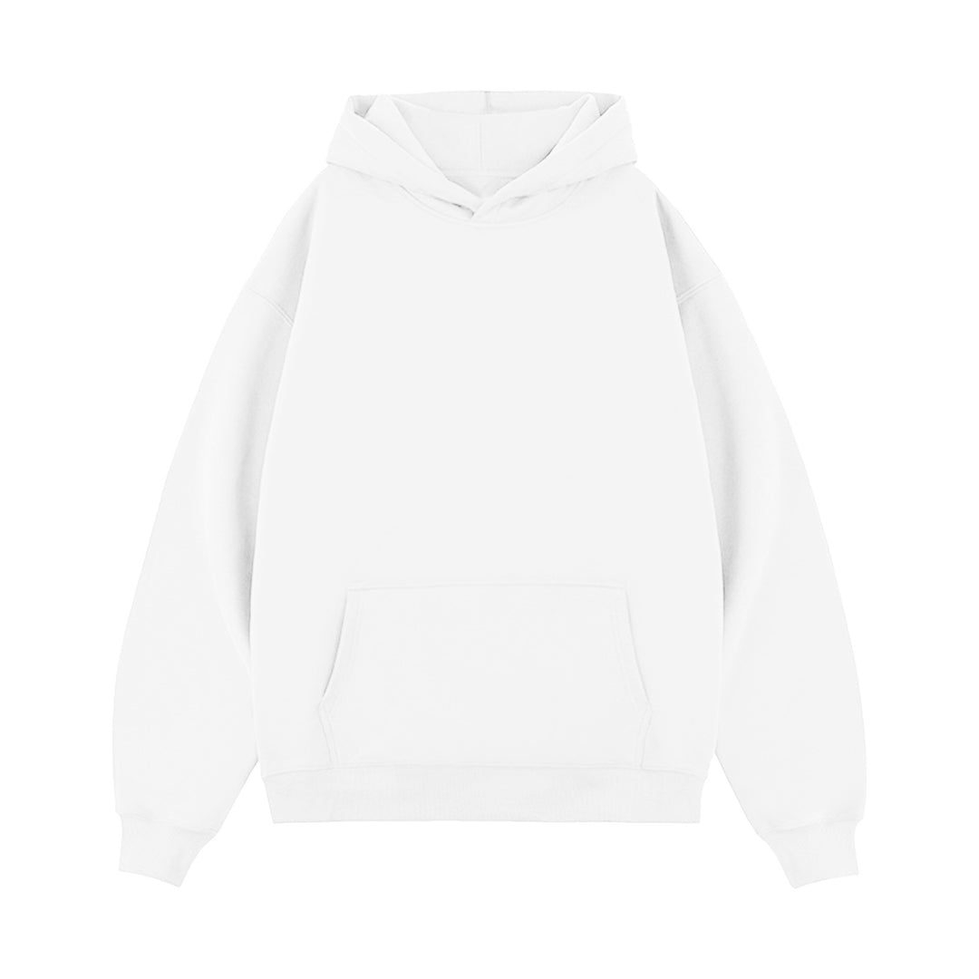 Unisex nan minimalistischer Oversize-Kapuzenpullover mit gedoppelter Kapuze, tiefer Schulter und breitem Rippbund Nord Taschen