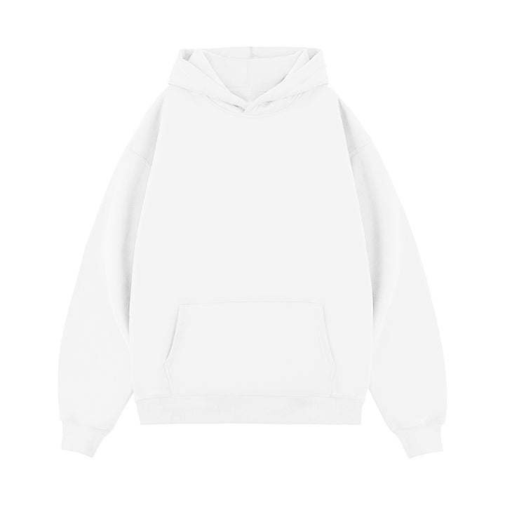 Unisex nan minimalistischer Oversize-Kapuzenpullover mit gedoppelter Kapuze, tiefer Schulter und breitem Rippbund Nord Taschen
