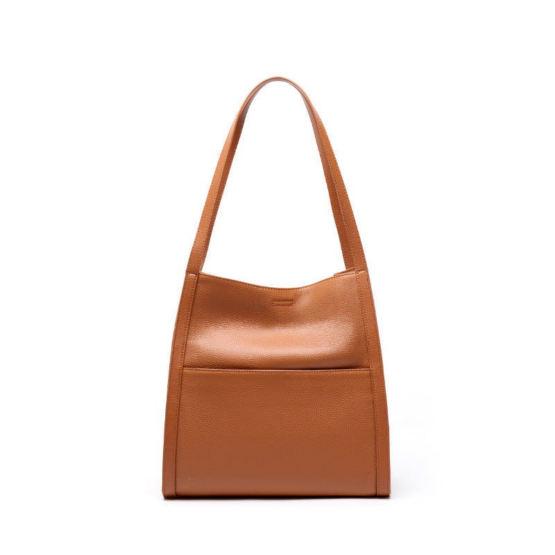 Damen geräumige Shopper-Tasche mit strukturiertem Leder Nord Taschen