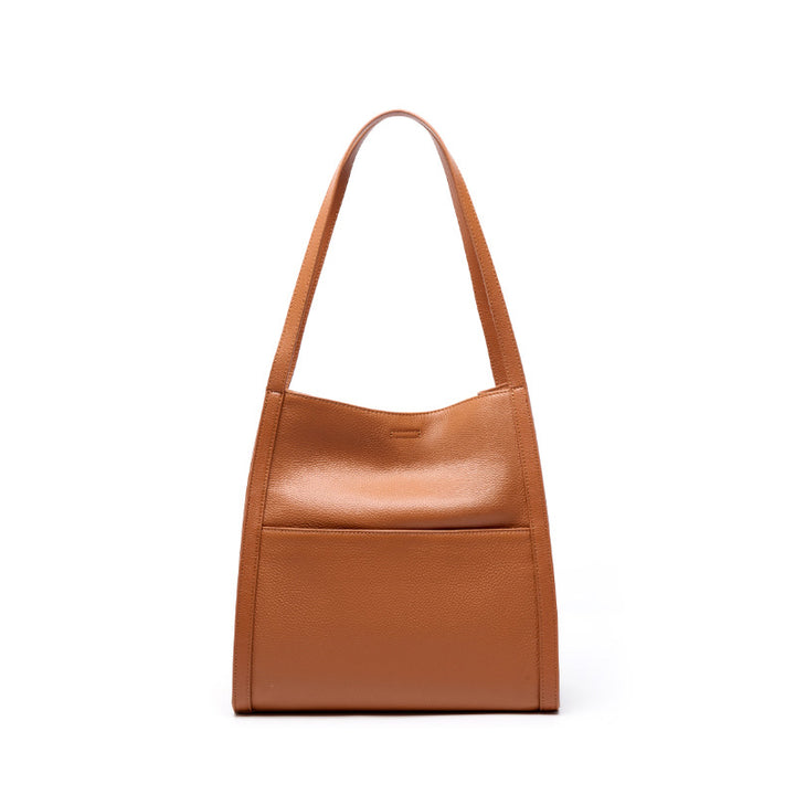 Damen geräumige Shopper-Tasche mit strukturiertem Leder Nord Taschen