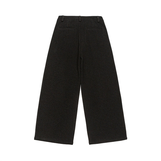 Damen Weite Culotte-Hose mit Bundfalten und hoher Taille Nord Taschen