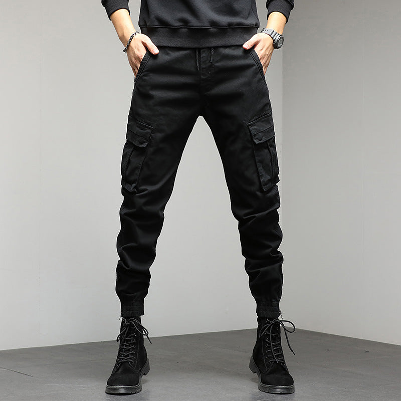 Herren Tapered Utility-Cargo-Jogger mit Tunnelzugbund, verstärkten Kniepartien & Mehrfach-Taschen Nord Taschen