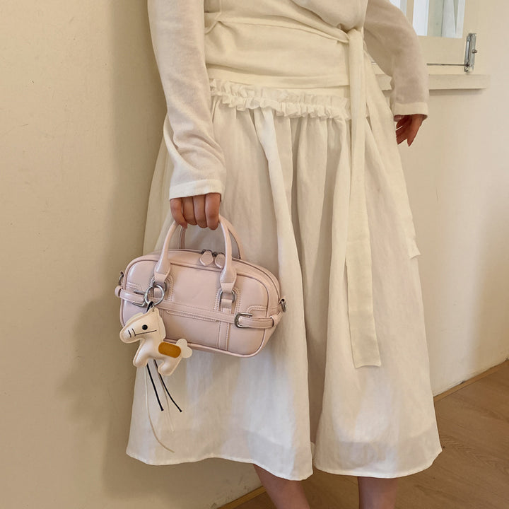 Damen modische Handtasche mit verspieltem Tieranhänger Nord Taschen