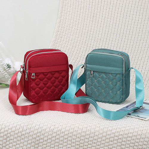 Damen multifunktionale Umhängetasche mit gestepptem Design Nord Taschen