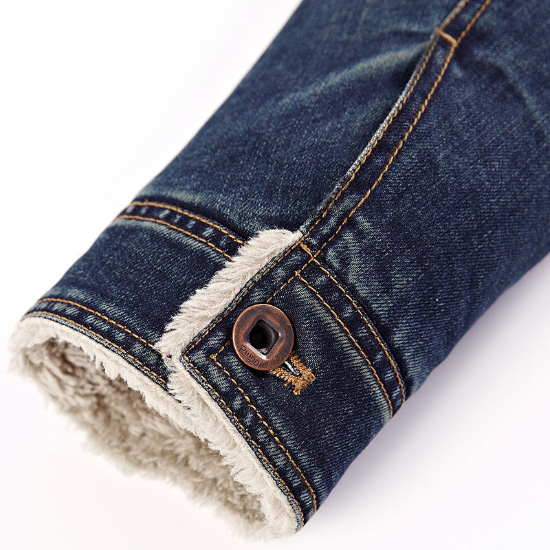 Herren Denimjacke mit Teddyfutter Nord Taschen