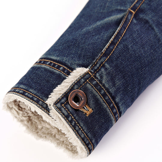 Herren Denimjacke mit Teddyfutter Nord Taschen