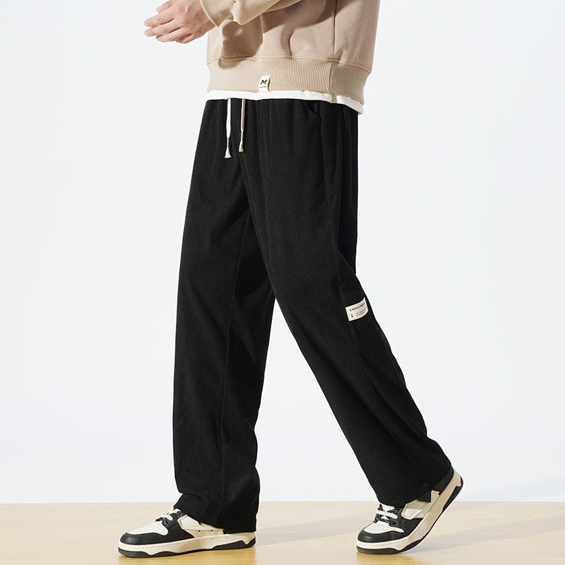 Herren Weite Cordhose im Relaxed‑Fit mit Tunnelzugbund & geradem Bein Nord Taschen