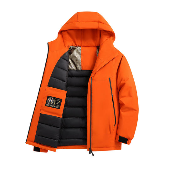Herren Isolierte Softshell-Parka mit technischer Kapuze, winddichter Außenhülle und Innentaschen Nord Taschen