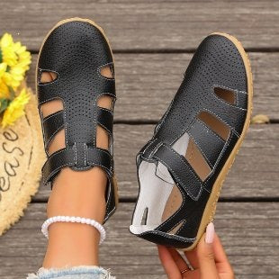 Damen Atmungsaktive Riemensandalen mit verstellbarem Klettverschluss