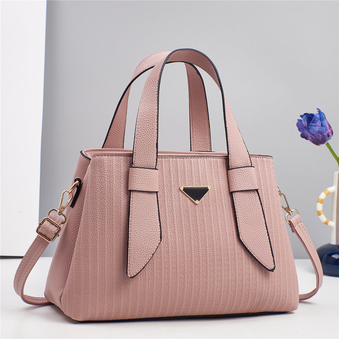Damen elegante Handtasche mit strukturiertem Obermaterial und abnehmbarem Schulterriemen Nord Taschen