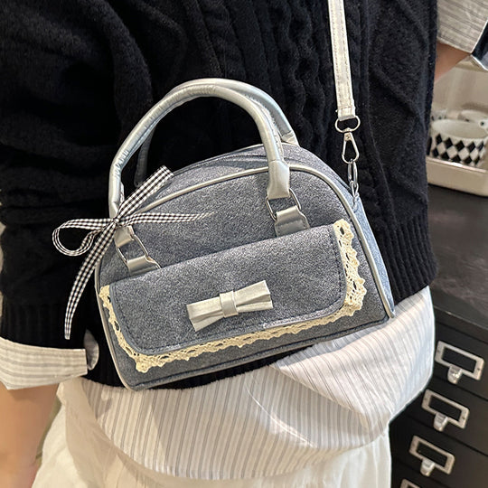 Damen modische Handtasche mit dekorativen Spitzenakzenten Nord Taschen