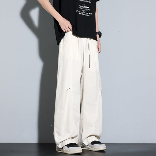 Damen Weite Lagen-Loungehose mit Cargo-Details & elastischem Tunnelzug Nord Taschen