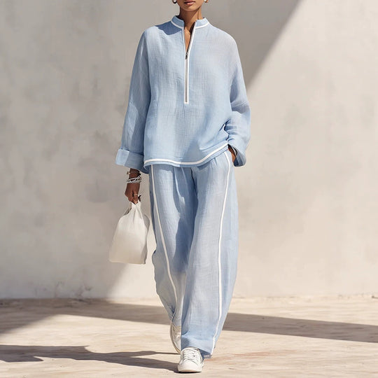 Damen Luftiges und elegantes Pyjama-Set Nord Taschen