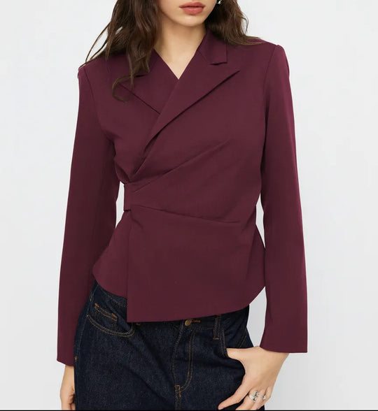 Damen Eleganter Tailored Blazer Nord Taschen