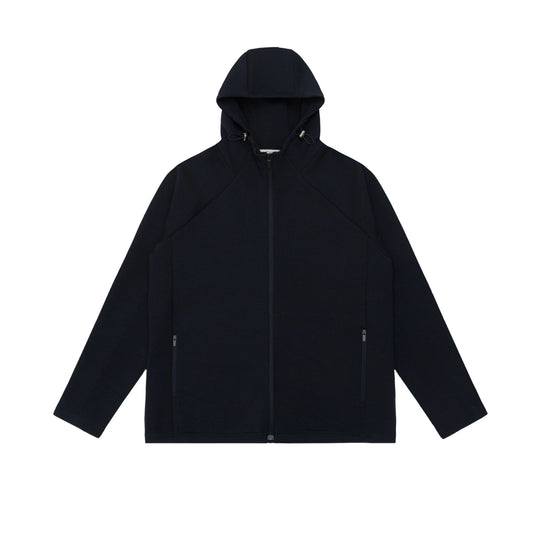 Unisex Minimalistische Kapuzen‑Zipjacke aus Softshell‑Fleece mit Raglanärmeln und wasserabweisenden Reißverschlusstaschen Nord Taschen