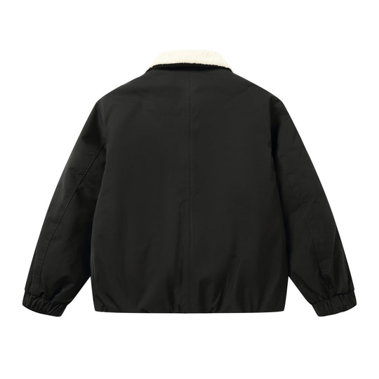 Herren Kurzblouson mit Sherpa-Kragen und Utility-Taschen Nord Taschen