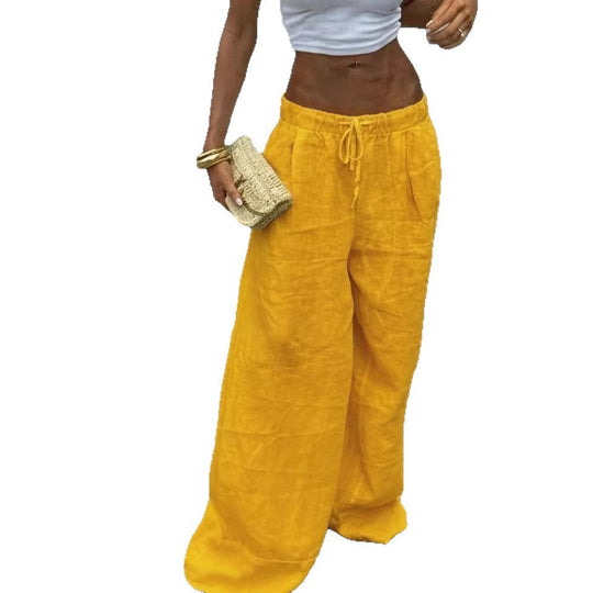 Damen weite Palazzohose Nord Taschen