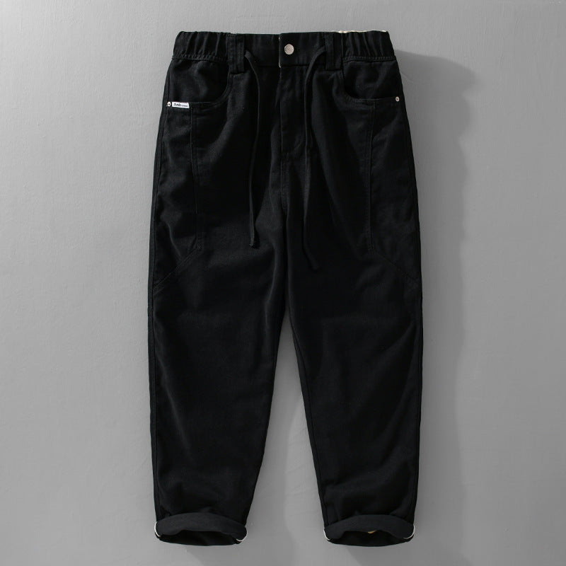 Herren Utility-Cargohose mit elastischem Bund, Tunnelzug und aufgesetzten Taschen Nord Taschen