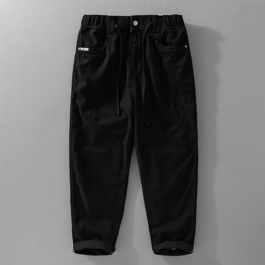 Herren Utility-Cargohose mit elastischem Bund, Tunnelzug und aufgesetzten Taschen Nord Taschen