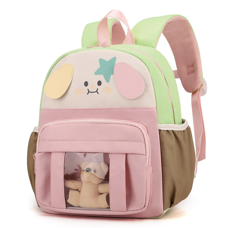Damen Rucksack mit verspieltem Tiermotiv und transparentem Sichtfenster Nord Taschen