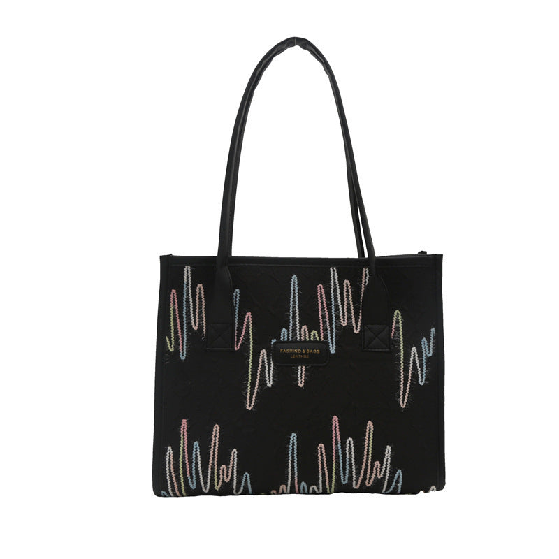 Damen elegante Tragetasche mit stilvollem Muster Nord Taschen