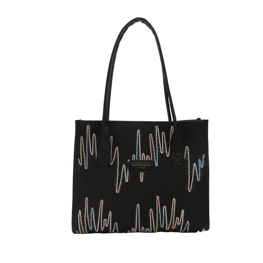 Damen elegante Tragetasche mit stilvollem Muster Nord Taschen