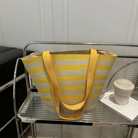 Damen Strandtasche mit modischen Streifen Nord Taschen