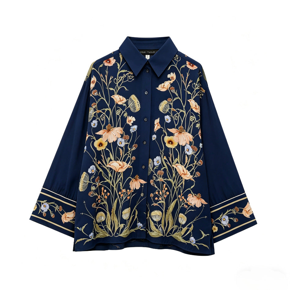 Damen Palazzo-Hose mit floralen Mustern