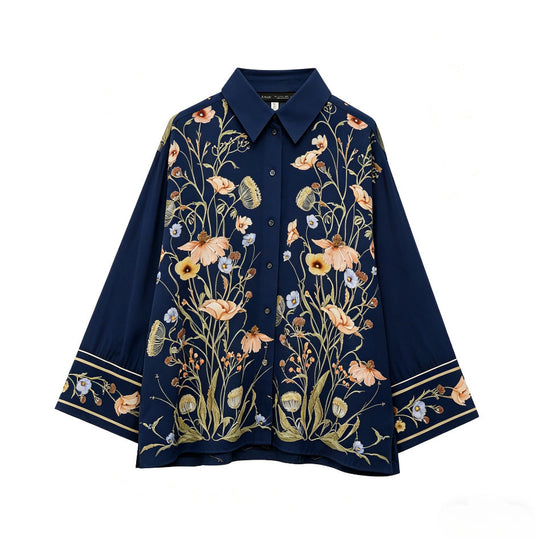Damen Palazzo-Hose mit floralen Mustern