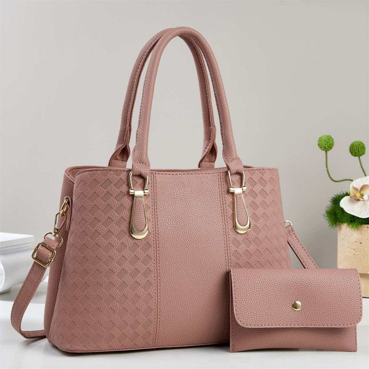 Damen Strukturierte Handtasche mit abnehmbarem Geldbeutel Nord Taschen