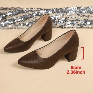 Damen Stilvolle Blockabsatz-Pumps