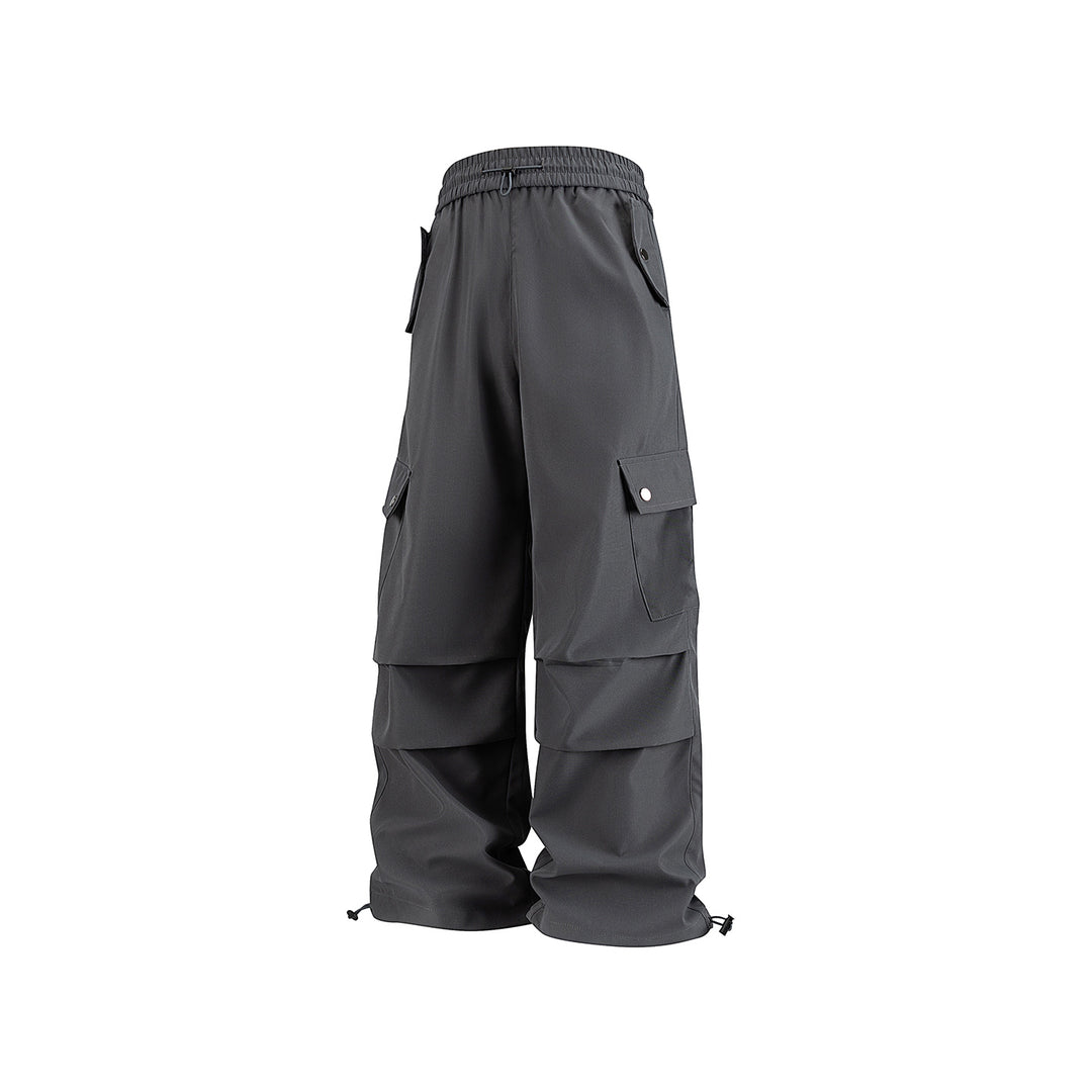 Herren Weite Utility-Cargohose mit Tunnelzugbund, Klapptaschen und verstellbaren Saumabschlüssen Nord Taschen