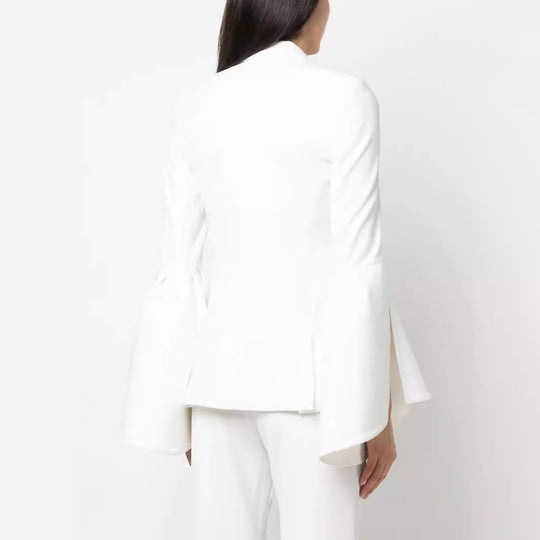 Damen Zweiteiliger Tailoring-Anzug mit tailliertem Einreiher und ausgestellten Ärmelabschlüssen Nord Taschen
