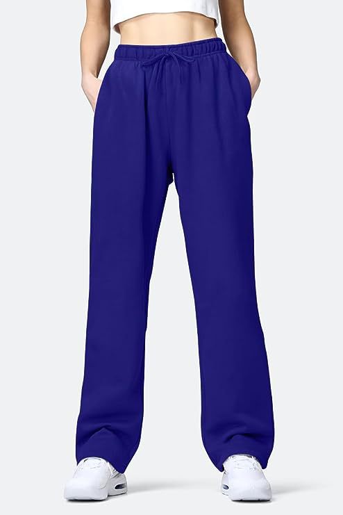 Damen bequeme Sporthose mit elastischem Bund und praktischen Taschen