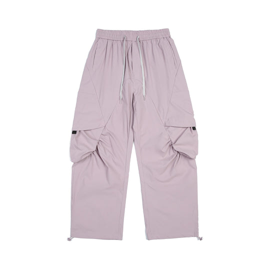 Herren Funktionale Cargo‑Hose im Tech‑Nylon mit elastischem Bund und Kordelzug Nord Taschen